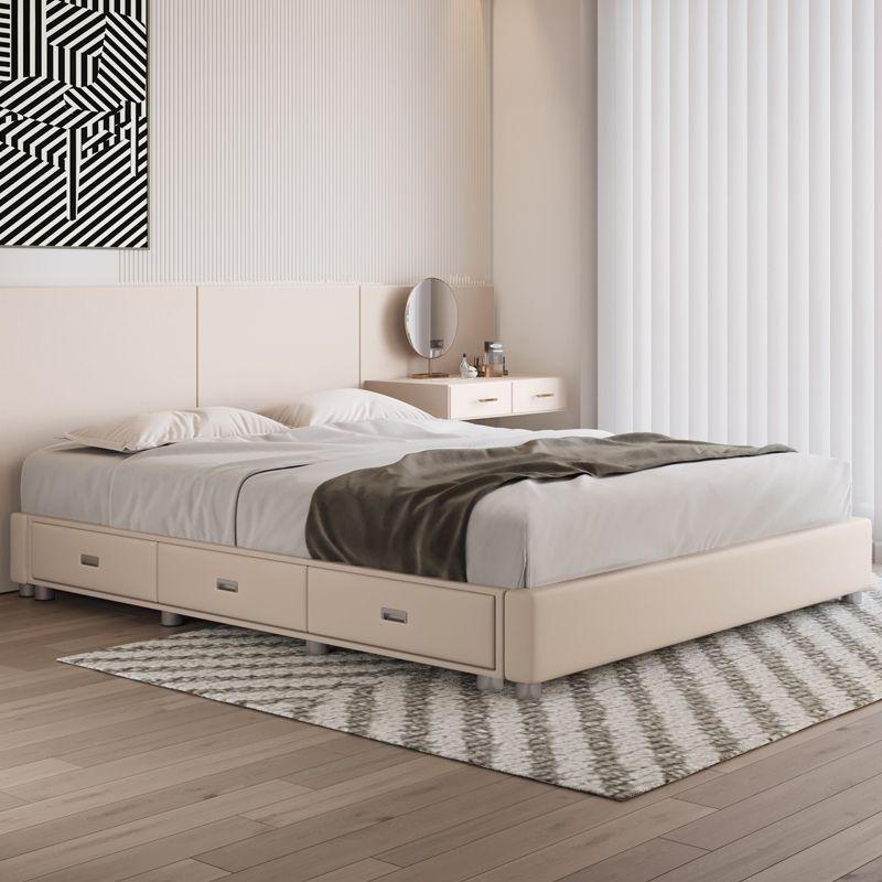 Colchón incluye plataforma cama de almacenamiento de marco de cama con cajones