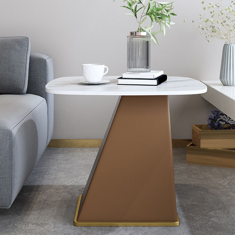 23.6" Floor Solid Wood Side Table Modern Multi - Color Marble Side Accent Table Clearhalo 'Coffee & Accent Tables' 'End & Side Tables' 'end_side_table' 'end_side_tables' 'furn' 'furn_end_side_tables' 'Furniture' 'furniture_end_side_table' 'Living Room Furniture' 1200x1200_259d5642-72f4-481e-9c76-e1ed38593396