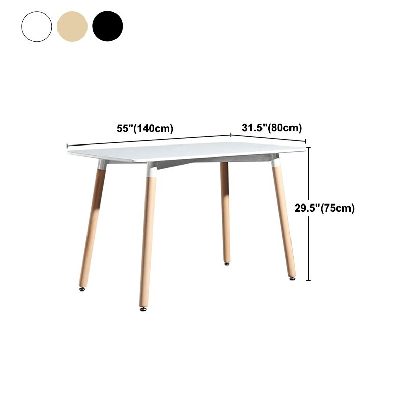 Industrial Style Dining Table MDF 4 Legs Dining Site Table for Dining Room Clearhalo ' dining_table' 'Dining Tables & Seating' 'Dining Tables' 'furn' 'furn_dining_table' 'Furniture' 'furniture_dining_table' 'Kitchen & Dining Furniture' 'kitchen&dining_furn' 'kitchen' 'kitchen_dining_table' 1200x1200_259fbf9a-202d-441f-806f-e62915a04407