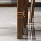 Sintered Stone Dining Table Round Dinner Table with Rubberwood Frame for Dining Room