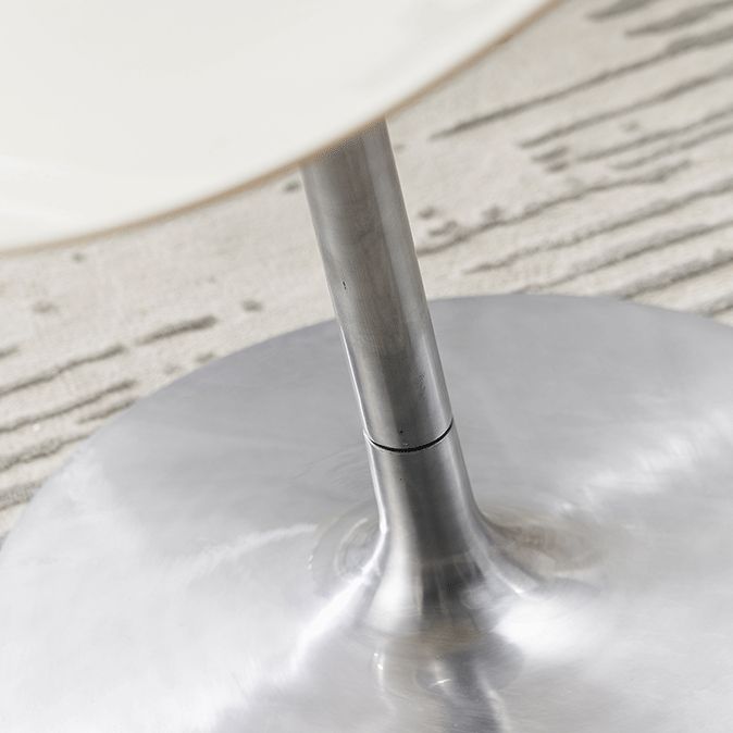 Modern Rotatable Backrest Acrylic Chair with Metal Base for Cafe