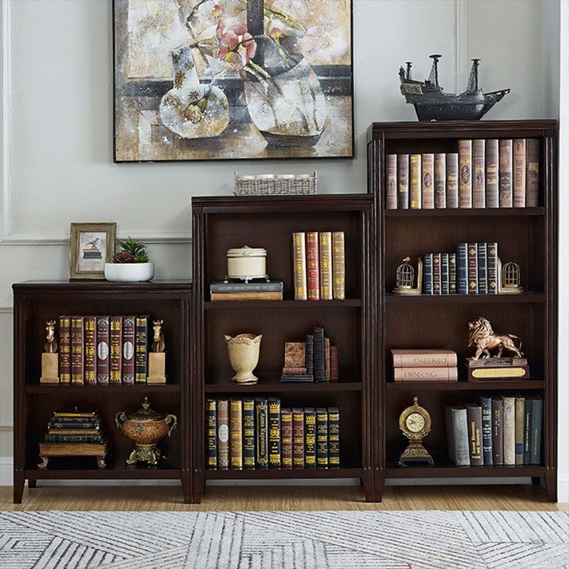 Contemporary Closed Back Standard Bookshelf Wooden Bookcase for Study Room Clearhalo 'Bookcases' 'furn' 'furn_bookcases' 'Furniture' 'Office Furniture' 1200x1200_25a1094b-4b2c-4233-a679-32941bbf82c3