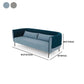 Stoff moderne Smoking -Armsofa mit Bolsterkissen in Blau/Grau