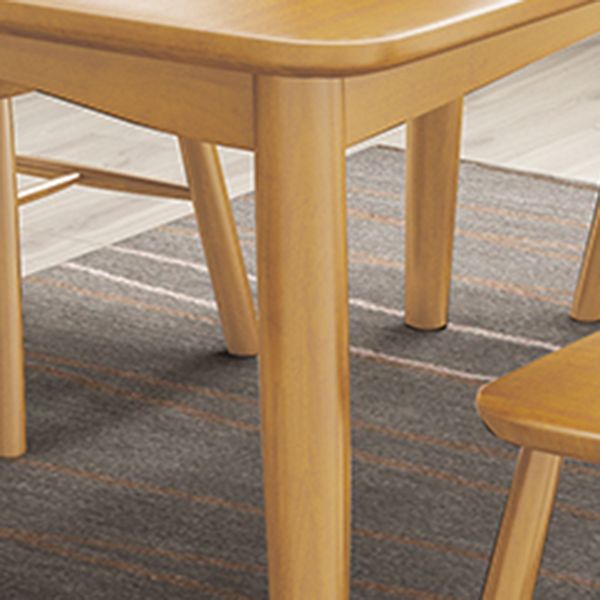 Rectangle Contemporary Dining Table Solid Wood Dining Room Table