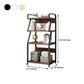 Contemporary Style Bookshelf Casters Bookcase for Study Room and Office