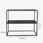 Metal Open Back Bookcase Industrial Etagere Storage Bookshelf
