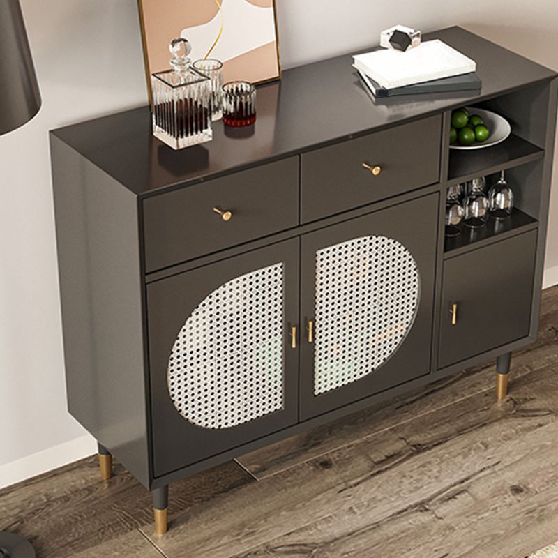 Mesa del aparador de madera diseñada con cajones de comedor glamoroso