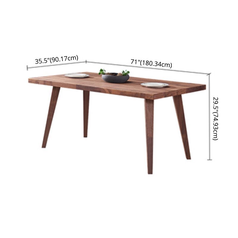 Traditional Style Solid Wood Dining Room Set with Walnut Table and 4 Legs Base Clearhalo 'Dining Room Sets' 'Dining Tables & Seating' 'dining_room_set' 'furn' 'furn_dining_room_set' 'Furniture' 'furniture_dining_room_set' 'Kitchen & Dining Furniture' 'kitchen&dining_furn' 'kitchen' 1200x1200_25ab90d5-739d-47d1-b9a2-7829f893c708