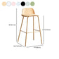 Dessert Shop Footrest Scandinavian Stool Matte Finish Plastic Barstool Clearhalo 'Bar Furniture' 'Bar Stools' 'bar_stools' 'Furniture' 'furniture_bar_stools' 'Kitchen & Dining Furniture' 1200x1200_25acca3d-f112-491d-94e2-2270a61769a0