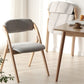 Scandinavian Home Side Chair Upholstered Open Back Wood Folding Dining Room Chair Clearhalo ' kitchen&dining_furn' 'Dining Chairs' 'Dining Tables & Seating' 'dining_chair' 'Furniture' 'furniture_dining_chair' 'Kitchen & Dining Furniture' 'kitchen' 1200x1200_25ad3fb4-f0d2-4a18-9d95-57e910bea365