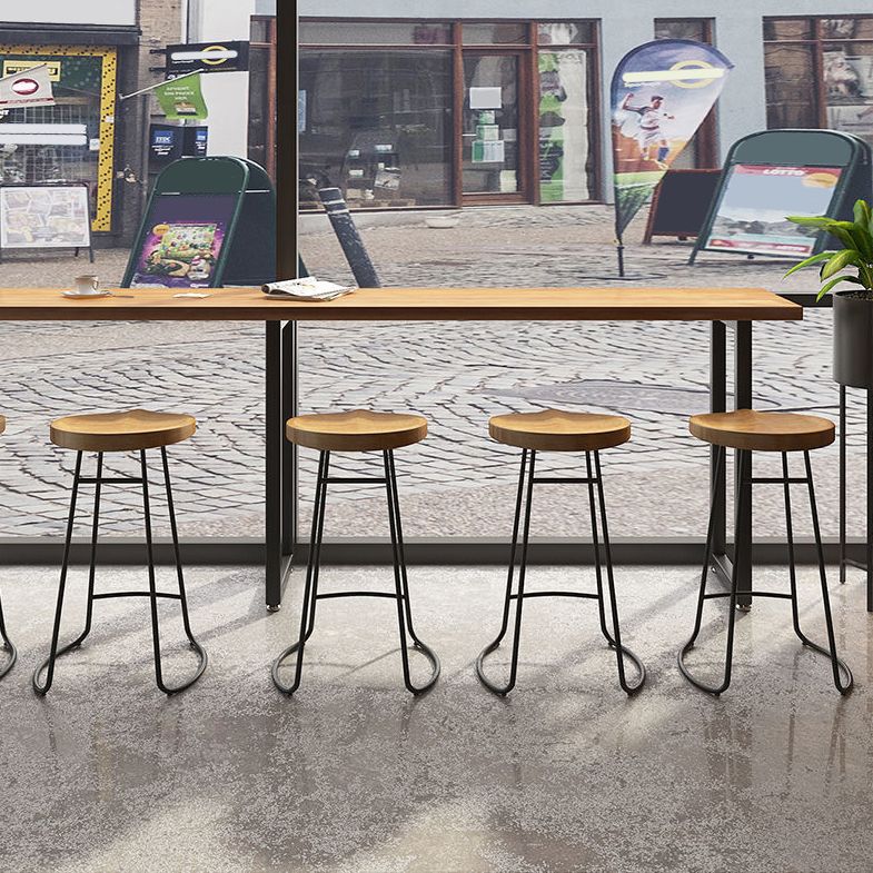Modern Style Dining Wooden Table Bar Counter Table for Kitchen Clearhalo 'Bar Furniture' 'Bar Tables' 'bar_tables' 'furn' 'furn_bar_tables' 'Furniture' 'furniture_bar_tables' 'Kitchen & Dining Furniture' 1200x1200_25ada7cf-d4f7-4abd-80aa-51c74dad30e2