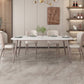 Mesa de comedor de rectángulo de lujo tradicional muebles de comedor de piedra