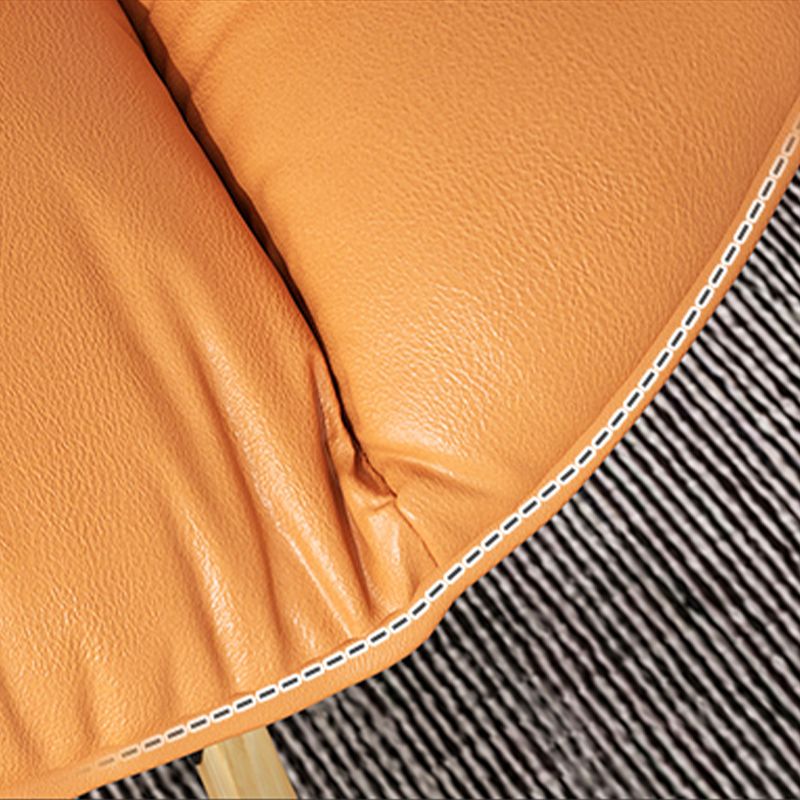 Modern Rocker Tapsted Cushions Cushions Wingback Glider con pierna oscura