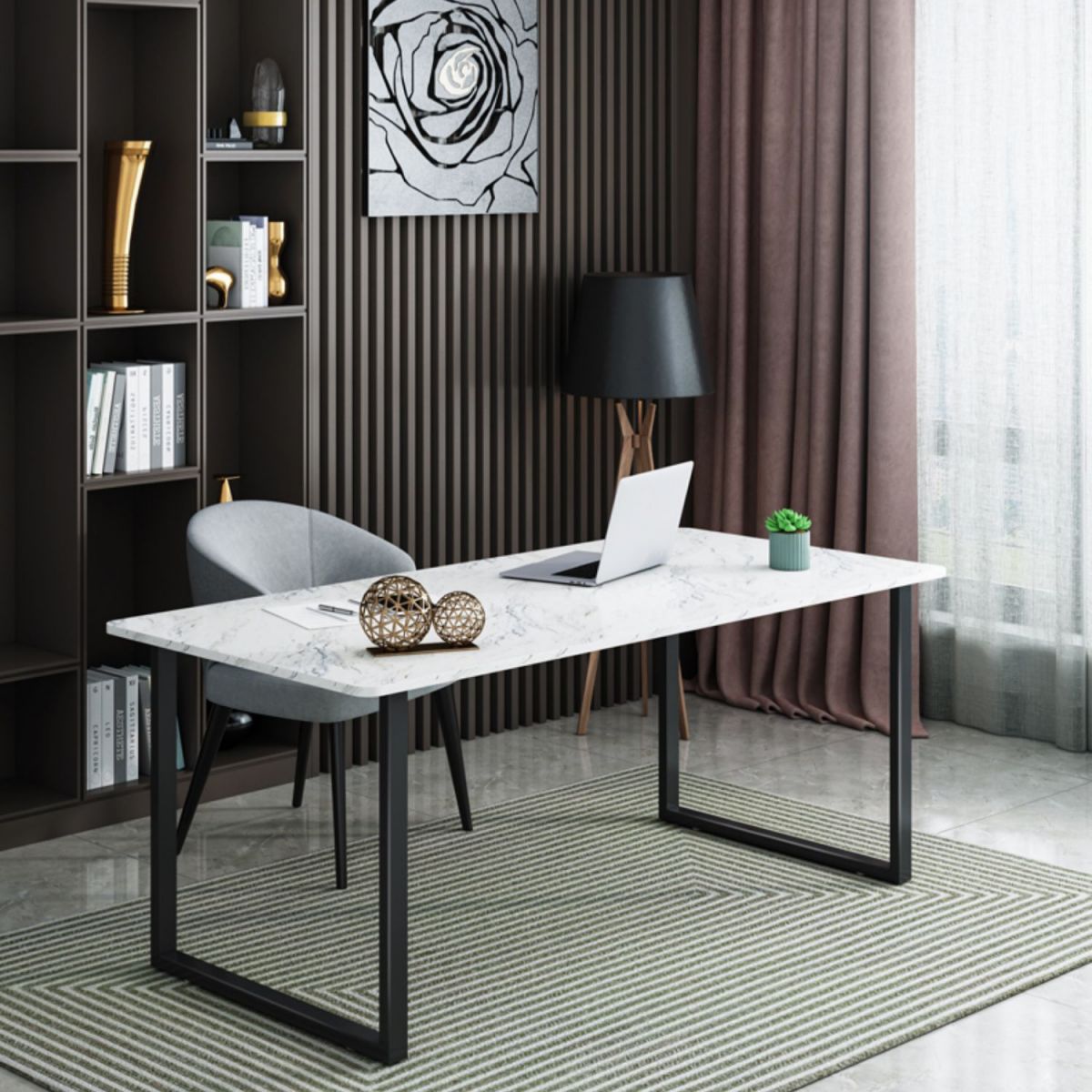 Stone Industrial 29.53 pulgadas de altura Desk Base de trineo Escritor de escritura