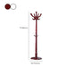 Traditional Coat Rack Plain Solid Wood Coat Rack with Round Bottom