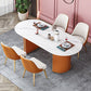 Stone Top Dining Table Contemporary Oval Dining Table with Sled Base Clearhalo 'Dining Tables & Seating' 'Dining Tables' 'dining_table' 'Furniture' 'furniture_dining_table' 'Kitchen & Dining Furniture' 'kitchen' 'kitchen_dining_table' 1200x1200_25b203d0-cbf8-4ebe-806f-0df2a1d04341