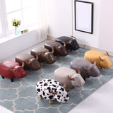 Leather Standard Stool Modern Style Simple Household Cow Stool Clearhalo 'furn' 'furn_ottomans_poufs' 'Furniture' 'Living Room Furniture' 'Ottomans & Poufs' 'ottomans_poufs' 1200x1200_25b24514-4342-438d-b005-054b83d46369