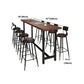 Pine Wood Bar Dining Table Industrial Rectangle Bar Table with Trestle for Cafe Clearhalo 'Bar Furniture' 'Bar Tables' 'bar_tables' 'furn' 'furn_bar_tables' 'Furniture' 'furniture_bar_tables' 'Kitchen & Dining Furniture' 1200x1200_25b403db-8460-4077-a6e2-2322d8288bf8