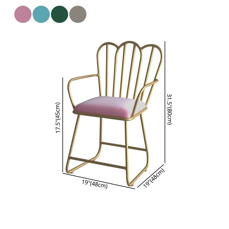 Glam Velvet Dining Room Chair Metal Dining Side Arm Chair for Restaurant Use Clearhalo ' kitchen&dining_furn' 'Dining Chairs' 'Dining Tables & Seating' 'dining_chair' 'furn' 'furn_dining_chair' 'Furniture' 'furniture_dining_chair' 'Kitchen & Dining Furniture' 'kitchen' 1200x1200_25b44b91-1f76-4eff-872c-b4f1ae7b524f
