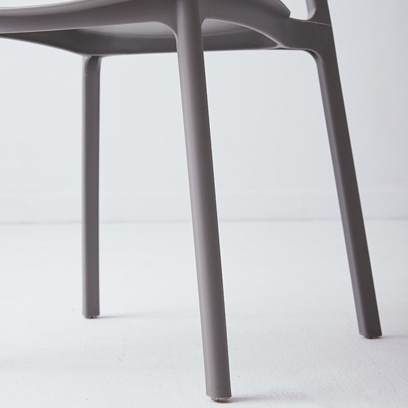 Modern Plastic Open Back Side Chair 32"H Dining Armless Chair for Restaurant Clearhalo ' kitchen&dining_furn' 'Dining Chairs' 'Dining Tables & Seating' 'dining_chair' 'furn' 'furn_dining_chair' 'Furniture' 'furniture_dining_chair' 'Kitchen & Dining Furniture' 'kitchen' 1200x1200_25b526b4-f1d9-42e3-b85e-2092a28020bb