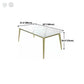 Metal Traditional Luxury Rectangle Table Sintered Stone Top Table with 4 Legs Clearhalo ' dining_table' 'Dining Tables & Seating' 'Dining Tables' 'furn' 'furn_dining_table' 'Furniture' 'furniture_dining_table' 'Kitchen & Dining Furniture' 'kitchen&dining_furn' 'kitchen' 'kitchen_dining_table' 1200x1200_25b6510c-dd52-4242-8e12-512643036f48