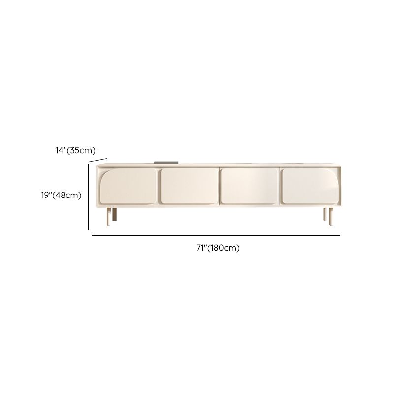 Contemporary TV Console Wooden White Media Console with Doors Clearhalo 'furn' 'furn_tv_stands_entertainment_centers' 'Furniture' 'Living Room Furniture' 'TV Stands & Entertainment Centers' 'TV Stands & Media Storage Furniture' 'tv_stands_entertainment_centers' 1200x1200_25b68833-bbf9-422b-b8c5-89f7cfbb9ea3