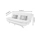 Contemporary Armless Sofa Foldable Couch with Tufted Back for Living Room Clearhalo 'furn' 'furn_sofas' 'Furniture' 'furniture_sofas' 'Living Room Furniture' 'Sofa' 'sofas' 1200x1200_25b78a74-7f57-4ff3-9dc5-a02517ae1c57