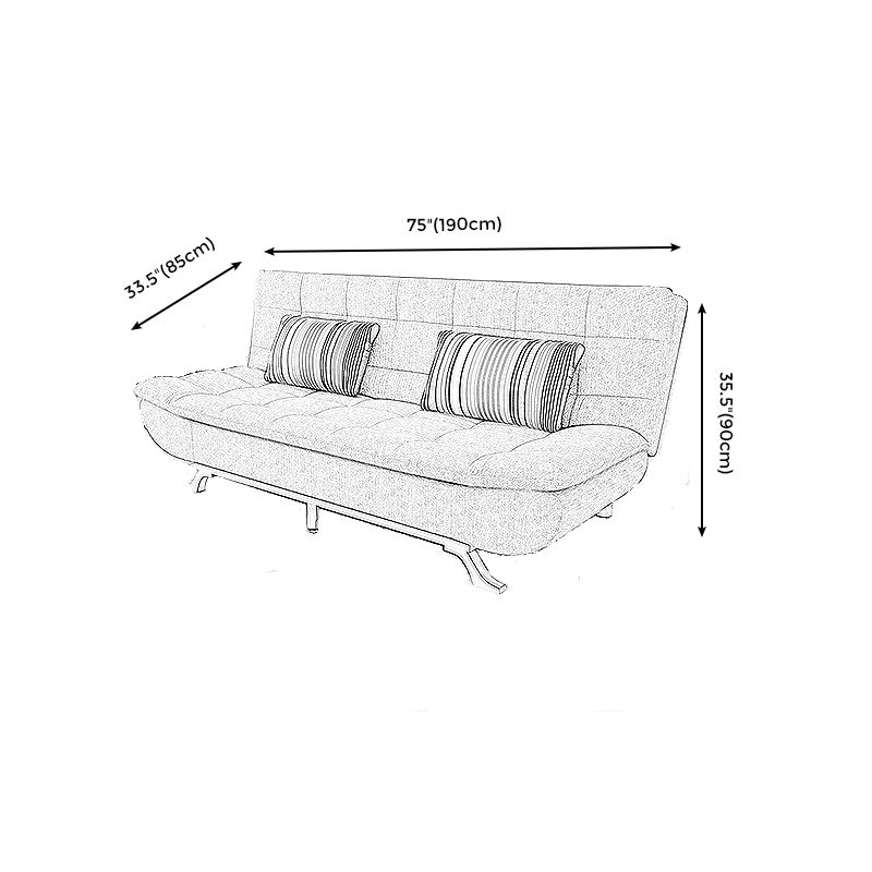Contemporary Armless Sofa Foldable Couch with Tufted Back for Living Room Clearhalo 'furn' 'furn_sofas' 'Furniture' 'furniture_sofas' 'Living Room Furniture' 'Sofa' 'sofas' 1200x1200_25b78a74-7f57-4ff3-9dc5-a02517ae1c57