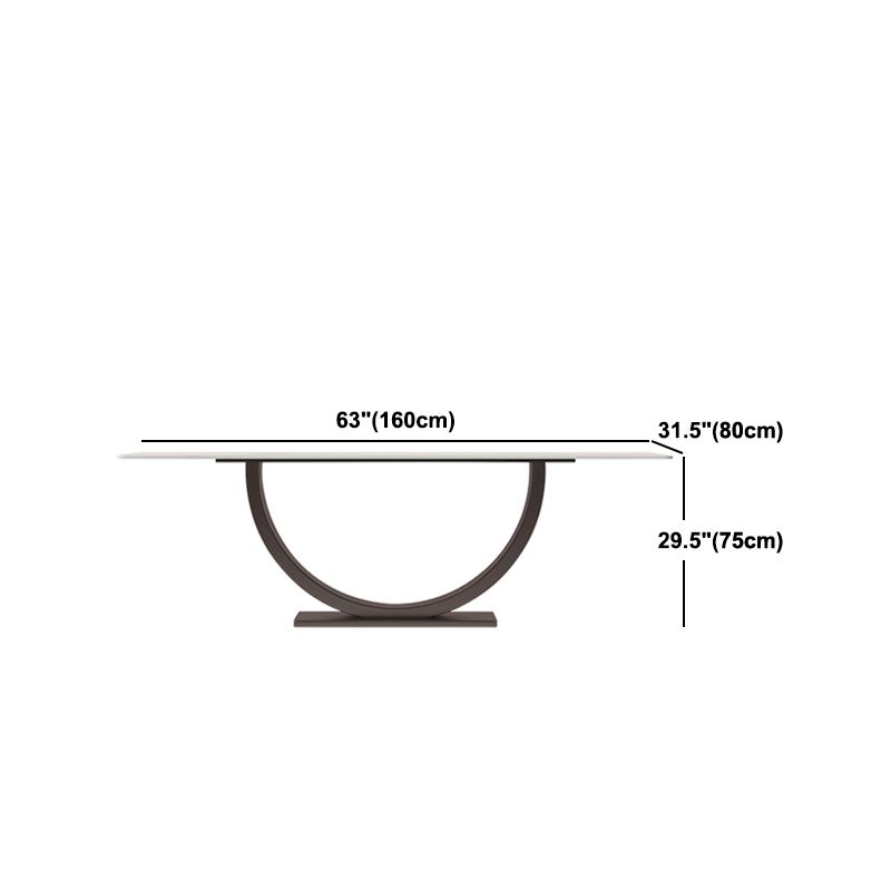 Modern Rectangle Sintered Stone Dining Table Set 1/2/4/5/7 Pieces Dining Set Clearhalo 'Dining Room Sets' 'Dining Tables & Seating' 'dining_room_set' 'furn' 'furn_dining_room_set' 'Furniture' 'furniture_dining_room_set' 'Kitchen & Dining Furniture' 1200x1200_25b7f47e-1ed6-4547-b234-1fac15787f73