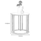 Round Marble Top End Table Modern Black/Golden Frame Base Storage Side Table Clearhalo 'Coffee & Accent Tables' 'End & Side Tables' 'end_side_table' 'Furniture' 'furniture_end_side_table' 'Living Room Furniture' 1200x1200_25b86404-ec89-4a69-a8e6-a3646d27865e