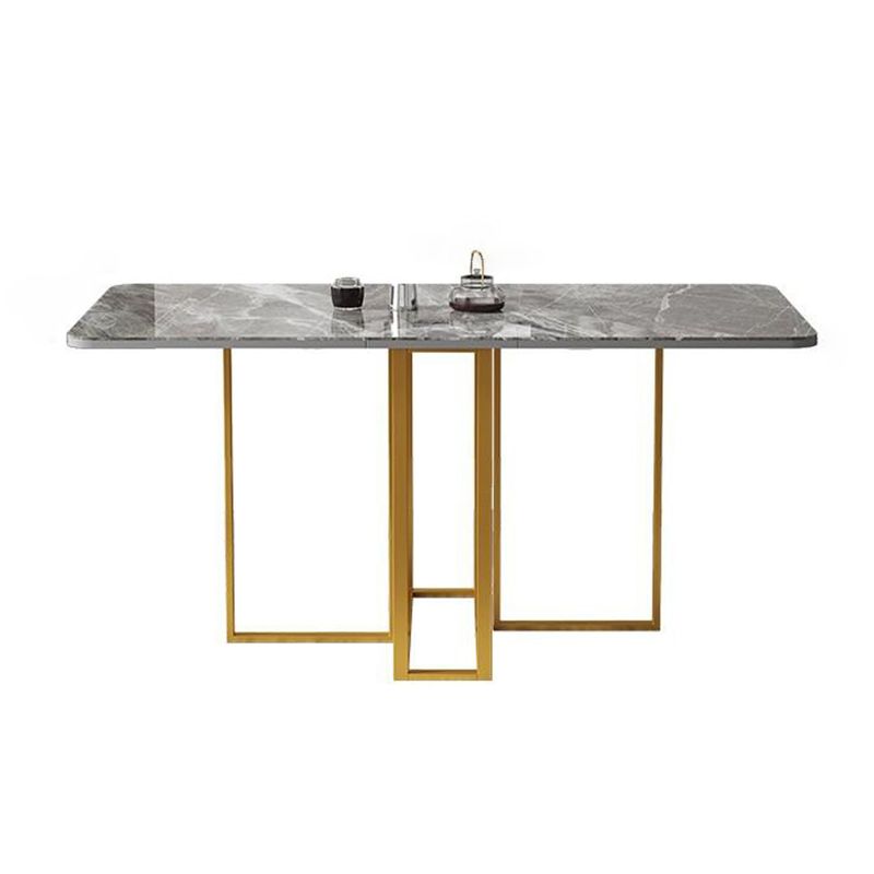 RECTANGE TABLE SIMPLICITE Meubles pliants en pierre, 59 "L x 31,5" W x 28,7 "H