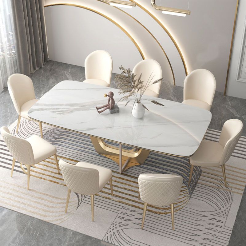 Nordic Style Leather Dining Chairs for Home Armless Solid Back Chair Clearhalo 'Dining Chairs' 'Dining Tables & Seating' 'dining_chair' 'furn' 'furn_dining_chair' 'Furniture' 'furniture_dining_chair' 'Kitchen & Dining Furniture' 1200x1200_25b95f6a-d0eb-4a05-8954-ad2a7fd0b43f