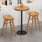 Modern Round Bar Dining Table Indoor Wood Top Bar Height Pub Table Iron Base Clearhalo 'Bar Furniture' 'Bar Tables' 'bar_tables' 'furn' 'furn_bar_tables' 'Furniture' 'furniture_bar_tables' 'Kitchen & Dining Furniture' 'kitchen&dining_furn' 'kitchen' 1200x1200_25bcf0ef-23e2-4a5b-8369-dd9772a5dc07
