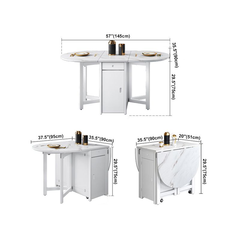 Contemporary Oval Dining Table White Dining Table with 4 Legs Clearhalo ' dining_table' 'Dining Tables & Seating' 'Dining Tables' 'furn' 'furn_dining_table' 'Furniture' 'furniture_dining_table' 'Kitchen & Dining Furniture' 'kitchen&dining_furn' 'kitchen' 'kitchen_dining_table' 1200x1200_25bd0fa3-8af9-4471-be8b-755128e6e120