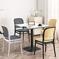 Contemporary Style Armless Chair Plastic Open Back Side Chair for Restaurant Bedroom Clearhalo 'Dining Chairs' 'Dining Tables & Seating' 'dining_chair' 'furn' 'furn_dining_chair' 'Furniture' 'Kitchen & Dining Furniture' 1200x1200_25bd49df-0572-4f9f-8576-84122b798dde