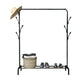 Stable Metallic Coat Hanger Free Standing Coat Rack With Storage Shelving Clearhalo 'Entry & Mudroom Furniture' 'furn' 'furn_hall_tree_coat_racks' 'Furniture' 'Hall Trees & Coat Racks' 'hall_tree_coat_racks' 1200x1200_25bdb1e2-f048-4bed-8d7c-ea63c45e2388