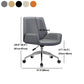 Executive Swivel Office Chair with High Back Chrome Metal Frame Modern Task Chair Clearhalo 'Furniture' 'furniture_office_chair' 'Office Chairs' 'Office Furniture' 'office_chair' 1200x1200_25c2cbcc-af3f-41cb-bf47-b2a0e4e354ea
