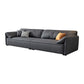 Rectangular Sofa with Pillow Back, Sponge Seat, Padded Pine Chair Legs Gray Frosted Cloth Clearhalo 'furn' 'furn_sofas' 'Furniture' 'furniture_sofas' 'kitchen' 'kitchen_sofas' 'Living Room Furniture' 'Sofa' 'sofas' 1200x1200_25c4c645-9eca-4492-84c5-5adacf8a16c0