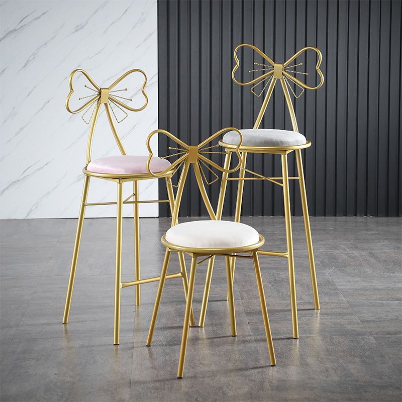 Upholstered Armless Glossy Bar Stools With Cushion And Metal Legs Clearhalo 'Bar Furniture' 'Bar Stools' 'bar_stools' 'furn' 'furn_bar_stools' 'furniture_bar_stools' 'Kitchen & Dining Furniture' 'kitchen&dining_furn' 'kitchen' 'kitchen_furn' Furniture' 1200x1200_25c56afb-aa6d-4b39-9887-61e67c470dbf