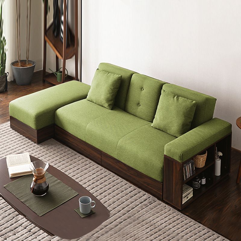 Ferme 82,68 "L 3 plats Stroncement Sectional One Bran Canapé-lit avec rangement