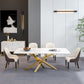Luxury Sintered Stone Top Dining Table Rectangle Table with Metal Pedestal Clearhalo 'Dining Tables & Seating' 'Dining Tables' 'dining_table' 'furn' 'furn_dining_table' 'Furniture' 'furniture_dining_table' 'Kitchen & Dining Furniture' 'kitchen' 'kitchen_dining_table' 1200x1200_25c7a2f2-18c8-45a1-9bc6-6dfa9692b17a