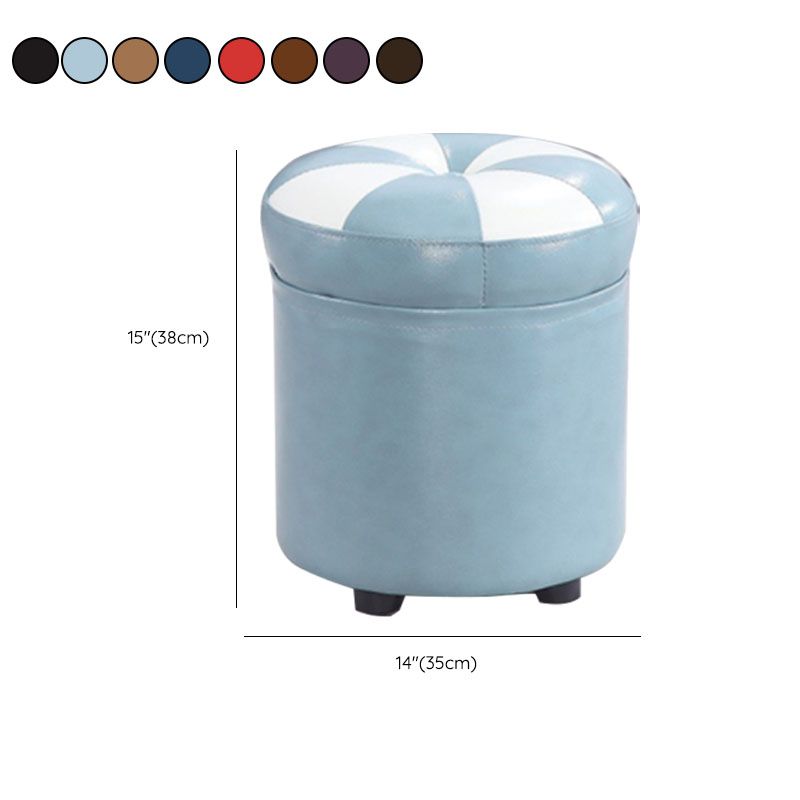 Wine Red Round Pouf Leather Color Piece Pouf for Drawing Room Clearhalo 'furn' 'furn_ottomans_poufs' 'Furniture' 'Living Room Furniture' 'Ottomans & Poufs' 'ottomans_poufs' 1200x1200_25c7ba61-2938-4c1a-8bac-02e8e15bd0f6