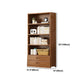 Manufactured Wood Standard Bookshelf Brown Vertical Bookcase with Door and Drawer Clearhalo 'Bookcases' 'furn' 'furn_bookcases' 'Furniture' 'furniture_bookcases' 'Office Furniture' 1200x1200_25c973b7-e547-4009-bb88-4dee28e42f3d