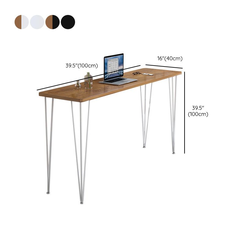 Tripod Base Bar Table Modern Style Wood Top Bar Table for Kitchen