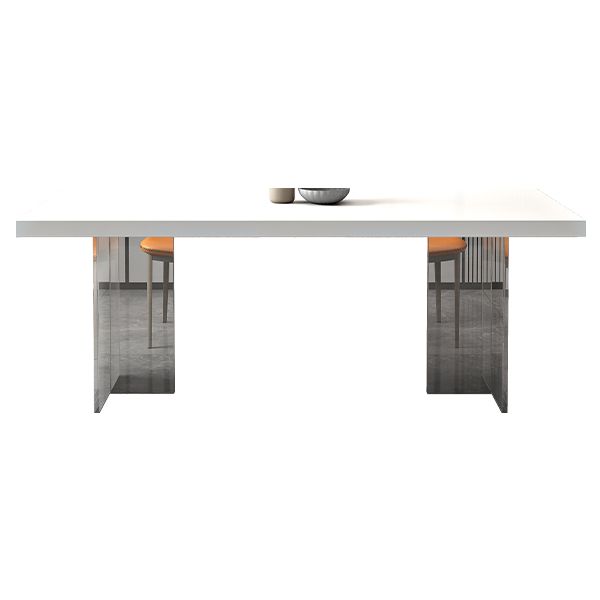 Acrylic Contemporary Rectangular Dining Sintered Stone Dining Table for Kitchen Clearhalo ' dining_table' 'Dining Tables & Seating' 'Dining Tables' 'furn' 'furn_dining_table' 'Furniture' 'furniture_dining_table' 'Kitchen & Dining Furniture' 'kitchen&dining_furn' 'kitchen' 'kitchen_dining_table' 1200x1200_25cb5304-c9ee-4b1e-8bbe-91e071b542e9
