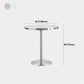Tulip Base Industrial Dining Table Silver Stainless Steel Fixed Table Clearhalo ' dining_table' 'Dining Tables & Seating' 'Dining Tables' 'furn' 'furn_dining_table' 'Furniture' 'furniture_dining_table' 'Kitchen & Dining Furniture' 'kitchen&dining_furn' 'kitchen' 'kitchen_dining_table' 1200x1200_25cbeb60-081d-47da-9ef3-9ffe06e50708