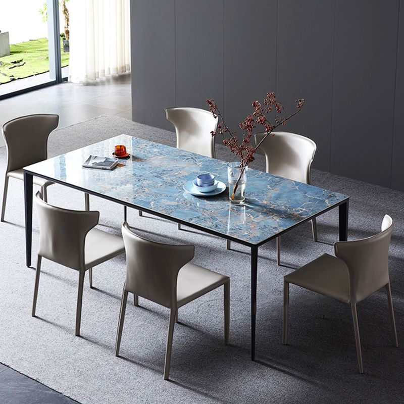 Contemporary Leather Dining Chair Armless Wingback Side Chair Clearhalo 'Dining Chairs' 'Dining Tables & Seating' 'dining_chair' 'furn' 'furn_dining_chair' 'Furniture' 'furniture_dining_chair' 'Kitchen & Dining Furniture' 1200x1200_25cec3ff-44e5-4123-8d20-89f4da6b0cdc