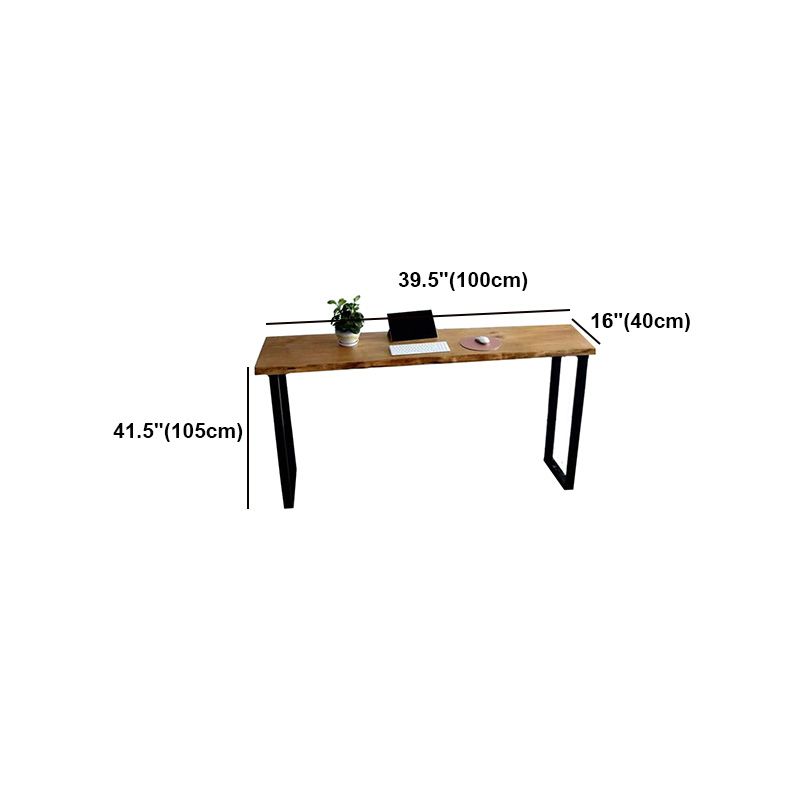 Brown Modern Style Table in Pine Wood and Metal Balcony Bar Table Clearhalo 'Bar Furniture' 'Bar Tables' 'bar_tables' 'furn' 'furn_bar_tables' 'Furniture' 'furniture_bar_tables' 'Kitchen & Dining Furniture' 1200x1200_25cf5c93-2047-4d3b-93d5-4caccd5b18c8