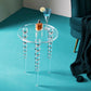 Glam 19.68" Tall 3 Legs End Table Round Acrylic Top Side Table