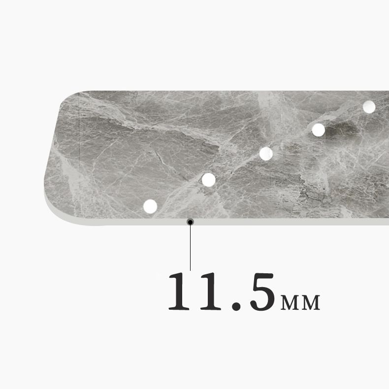 Metal and Stone Table Glam Style Simple Family Rectangular Dining Table Clearhalo 'Dining Tables & Seating' 'Dining Tables' 'dining_table' 'furn' 'furn_dining_table' 'Furniture' 'Kitchen & Dining Furniture' 1200x1200_25d08305-41f6-40e3-9edb-874a706105ce